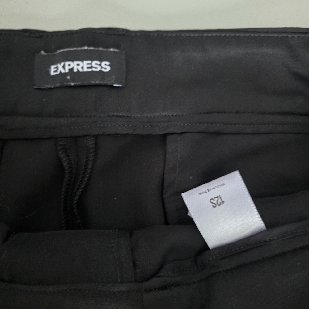 Express Black Straight Leg Women's Pants - Picture 5 of 6